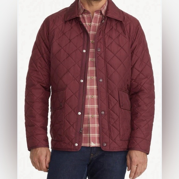 Men’s UNTUCKit Mens Burgundy Wynnwood JacketDupont Sorona Insulation Quilted L